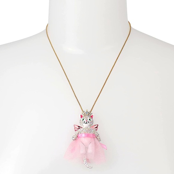 New BETSEY JOHNSON Cat Fairy Stud necklace - Picture 3 of 7